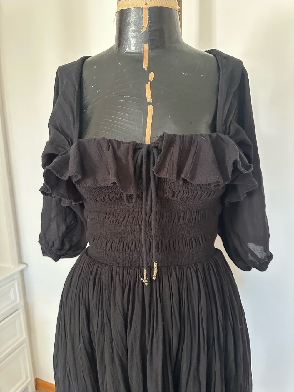 Free People Oasis Midi Dress in Black